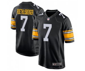 Pittsburgh Steelers #7 Ben Roethlisberger Game Black Alternate Football Jersey