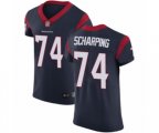 Houston Texans #74 Max Scharping Navy Blue Team Color Vapor Untouchable Elite Player Football Jersey