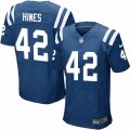 Indianapolis Colts #42 Nyheim Hines Elite Royal Blue Team Color NFL Jersey