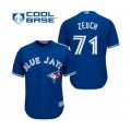 Toronto Blue Jays #71 T.J. Zeuch Authentic Blue Alternate Baseball Player Jersey