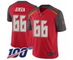 Tampa Bay Buccaneers #66 Ryan Jensen Red Team Color Vapor Untouchable Limited Player 100th Season Football Jersey