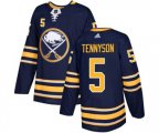Adidas Buffalo Sabres #5 Matt Tennyson Authentic Navy Blue Home NHL Jersey