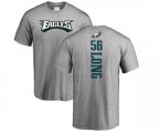 Philadelphia Eagles #56 Chris Long Ash Backer T-Shirt