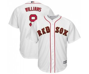 Boston Red Sox #9 Ted Williams Replica White 2019 Gold Program Cool Base Baseball Jersey