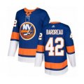New York Islanders #42 Cole Bardreau Authentic Royal Blue Home Hockey Jersey