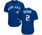 Toronto Blue Jays #2 Clayton Richard Authentic Blue Team Logo Fashion Baseball Jersey