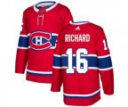 Montreal Canadiens #16 Henri Richard Premier Red Home NHL Jersey