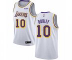 Los Angeles Lakers #10 Jared Dudley Authentic White Basketball Jersey - Association Edition