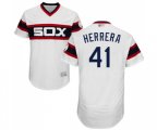 Chicago White Sox #41 Kelvin Herrera White Alternate Flex Base Authentic Collection Baseball Jersey