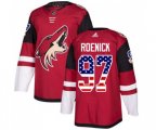 Arizona Coyotes #97 Jeremy Roenick Authentic Red USA Flag Fashion Hockey Jersey