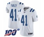Indianapolis Colts #41 Matthias Farley White Vapor Untouchable Limited Player 100th Season Football Jersey