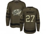 Columbus Blue Jackets #27 Ryan Murray Green Salute to Service Stitched NHL Jersey