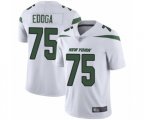 New York Jets #75 Chuma Edoga White Vapor Untouchable Limited Player Football Jersey