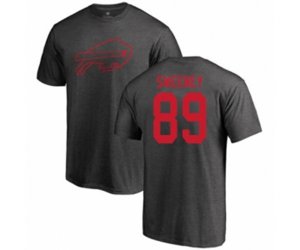 Buffalo Bills #89 Tommy Sweeney Ash One Color T-Shirt