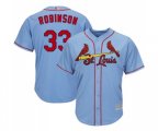 St. Louis Cardinals #33 Drew Robinson Replica Light Blue Alternate Cool Base Baseball Jersey