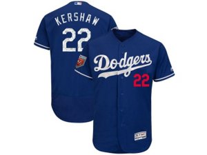 Los Angeles Dodgers #22 Clayton Kershaw Majestic Royal 2018 Spring Training Flex Base Player Jersey