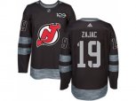 New Jersey Devils #19 Travis Zajac Black 1917-2017 100th Anniversary Stitched NHL Jersey
