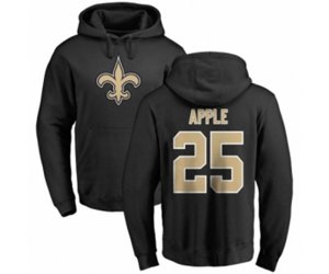 New Orleans Saints #25 Eli Apple Black Name & Number Logo Pullover Hoodie