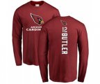 Arizona Cardinals #12 Brice Butler Maroon Backer Long Sleeve T-Shirt