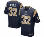 Los Angeles Rams #32 Eric Weddle Game Navy Blue Team Color Football Jersey