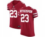 San Francisco 49ers #23 Ahkello Witherspoon Red Team Color Vapor Untouchable Elite Player Football Jersey