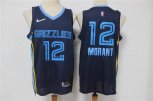 Memphis Grizzlies #12 Ja Morant Black Nike 75th Anniversary Diamond 2021 Stitched Jersey