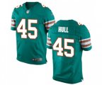 Miami Dolphins #45 Mike Hull Elite Aqua Green Alternate Football Jersey