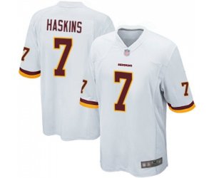 Washington Redskins #7 Dwayne Haskins Game White Football Jersey
