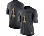 Los Angeles Chargers #1 Ty Long Limited Black 2016 Salute to Service Football Jersey