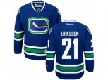 Vancouver Canucks #21 Loui Eriksson Authentic Royal Blue Third NHL Jersey