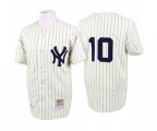 New York Yankees #10 Phil Rizzuto Replica White Throwback Baseball Jersey