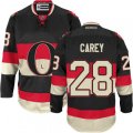 Ottawa Senators #28 Paul Carey Authentic Black Third NHL Jersey