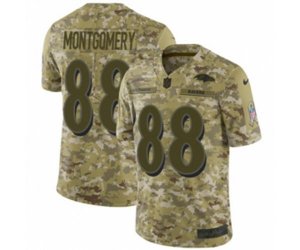 Baltimore Ravens #88 Ty Montgomery Limited Camo 2018 Salute to Service NFL Jersey
