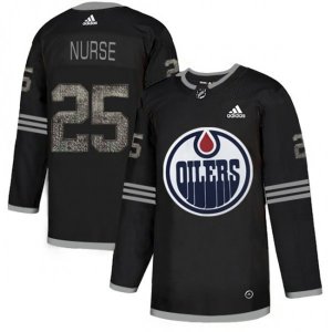 Edmonton Oilers #25 Darnell Nurse Black Authentic Classic Stitched NHL Jersey
