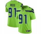 Seattle Seahawks #91 Jarran Reed Limited Green Rush Vapor Untouchable Football Jersey