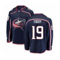 Columbus Blue Jackets #19 Liam Foudy Authentic Navy Blue Home Fanatics Branded Breakaway NHL Jersey
