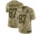 New York Giants #87 Sterling Shepard Limited Camo 2018 Salute to Service NFL Jersey