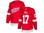 Detroit Red Wings #17 Brett Hull Red Home Authentic Stitched NHL Jersey