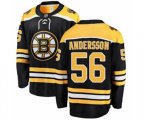 Boston Bruins #56 Axel Andersson Authentic Black Home Fanatics Branded Breakaway NHL Jersey