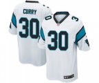 Carolina Panthers #30 Stephen Curry Game White Football Jersey