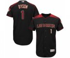 Arizona Diamondbacks #1 Jarrod Dyson Black Alternate Authentic Collection Flex Base Baseball Jersey