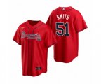 Atlanta Braves #51 Will Smith Nike Red 2020 Replica Alternate Jersey