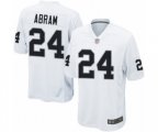 Oakland Raiders #24 Johnathan Abram Game White Football Jersey