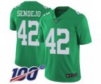 Philadelphia Eagles #42 Andrew Sendejo Limited Green Rush Vapor Untouchable 100th Season Football Jerse