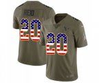 Houston Texans #20 Justin Reid Limited Olive USA Flag 2017 Salute to Service NFL Jersey