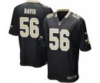 New Orleans Saints #56 DeMario Davis Game Black Team Color Football Jersey