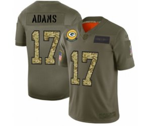 Green Bay Packers #17 Davante Adams 2019 Olive Camo Salute to Service Limited Jersey