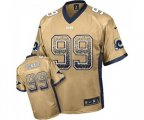 Los Angeles Rams #99 Aaron Donald Elite Gold Drift Fashion Football Jersey