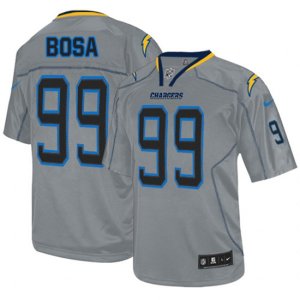 Los Angeles Chargers #99 Joey Bosa Elite Lights Out Grey NFL Jersey