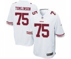 San Francisco 49ers #75 Laken Tomlinson Game White Football Jersey
